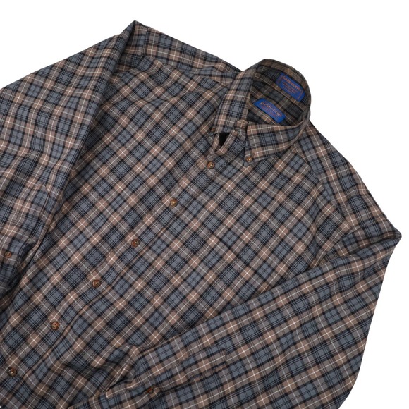 Sir Pendleton %100 Wool Button Down Shirt - Picture 2 of 7